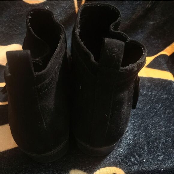 Arizona Jean Company 10W Black Faux Suede Zipper Heels Women’s Booties - Picture 8 of 8